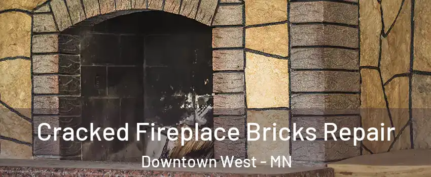 Cracked Fireplace Bricks Repair Downtown West - MN